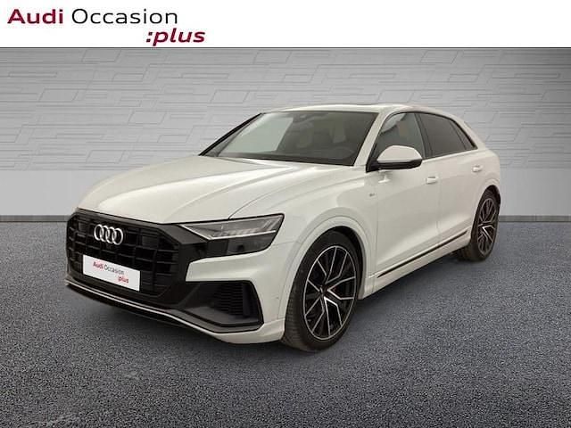 Blanc glacier métallisé Utilisé 2019 Audi Q8 S-Line SUV | 65 890 € (Prix cher) - Image 1/4