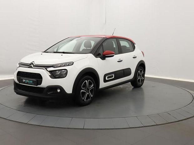 Blanc Utilisé 2022 Citroën C3 PureTech Citadine | 11 490 € (Prix juste) - Image 1/4