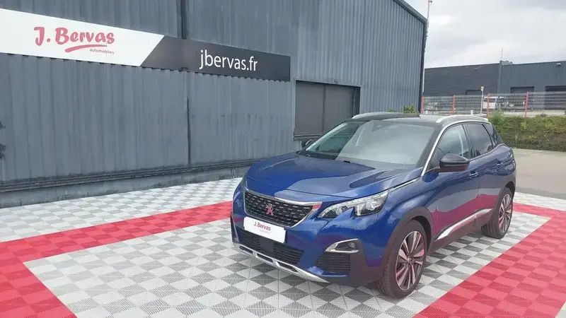 Bleu Utilisé 2018 Peugeot 3008 Allure SUV | 21 990 € - Image 1/4