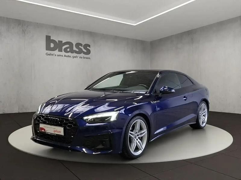 Bleu Occasion 2023 Audi A5 S-Line Coupé | 44 200 € (Prix assez cher) - Image 1/4