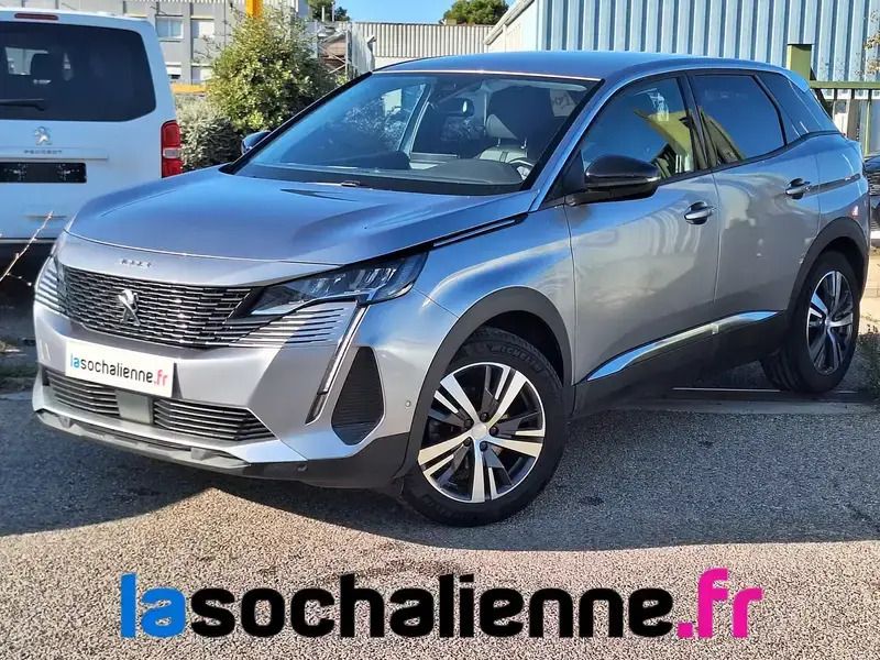 Gris Utilisé 2022 Peugeot 3008 Allure SUV | 23 490 € (Prix juste) - Image 1/4