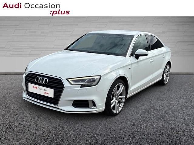 Blanc ibis Utilisé 2019 Audi A3 S-Line Berline | 20 795 € (Super prix) - Image 1/4