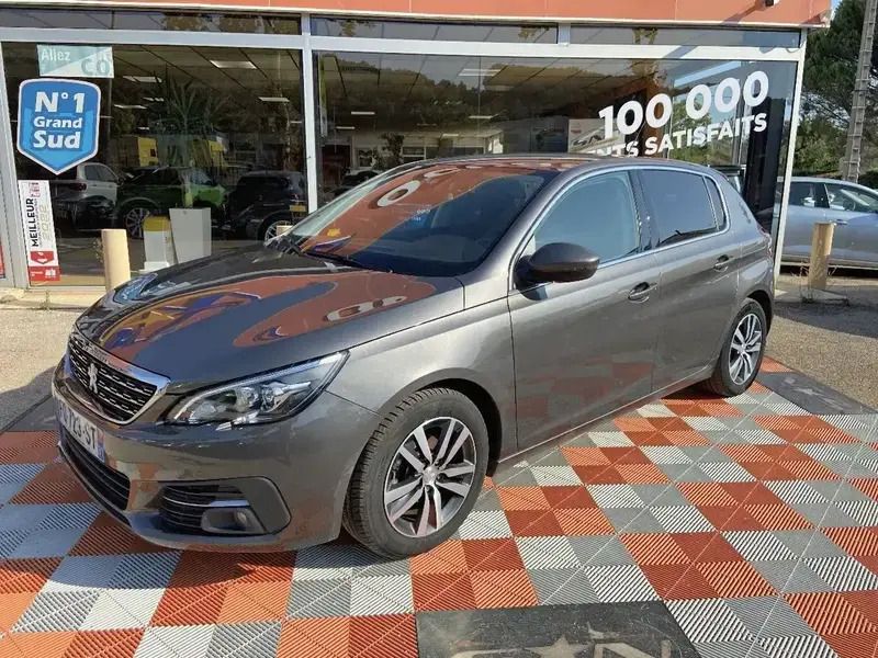 Gris Utilisé 2020 Peugeot 308 Allure Berline | 11 950 € (Prix juste) - Image 1/4