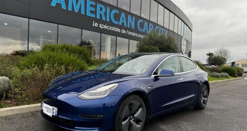 Bleu Utilisé 2019 Tesla Model 3 Long Range AWD Berline | 31 490 € (Prix cher) - Image 1/4
