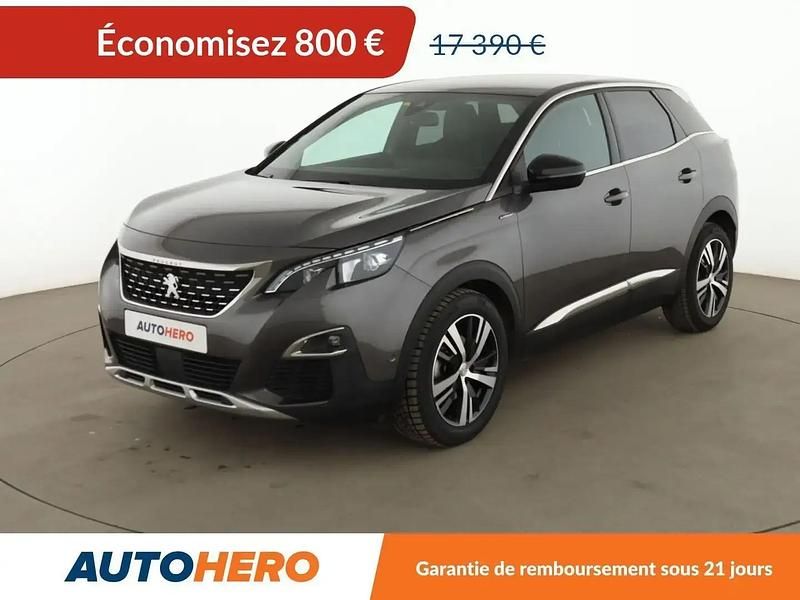 Gris Occasion 2016 Peugeot 3008 GT-line SUV | 16 590 € (Prix juste) - Image 1/2