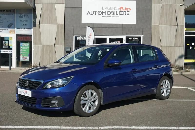 Bleu Utilisé 2017 Peugeot 308 Business-Line Berline | 9 490 € (Prix juste) - Image 1/4
