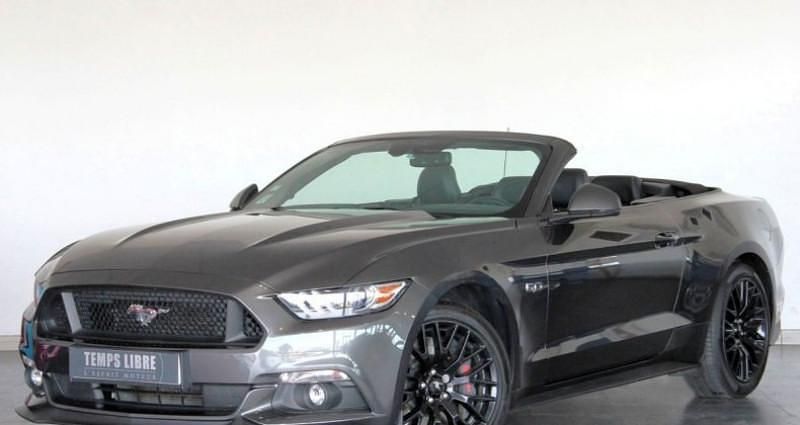 Gris Occasion 2017 Ford Mustang GT Convertible Cabriolet | 44 990 € (Prix assez cher) - Image 1/4