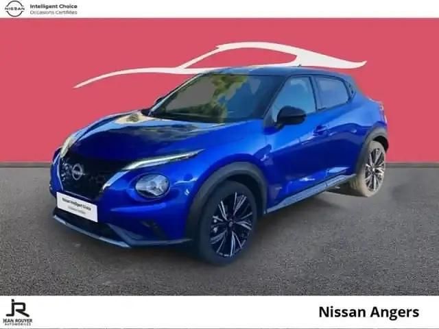 Bleu magnétique+toit noir métallisé Occasion 2024 Nissan Juke SUV | 22 990 € (Prix juste) - Image 1/4