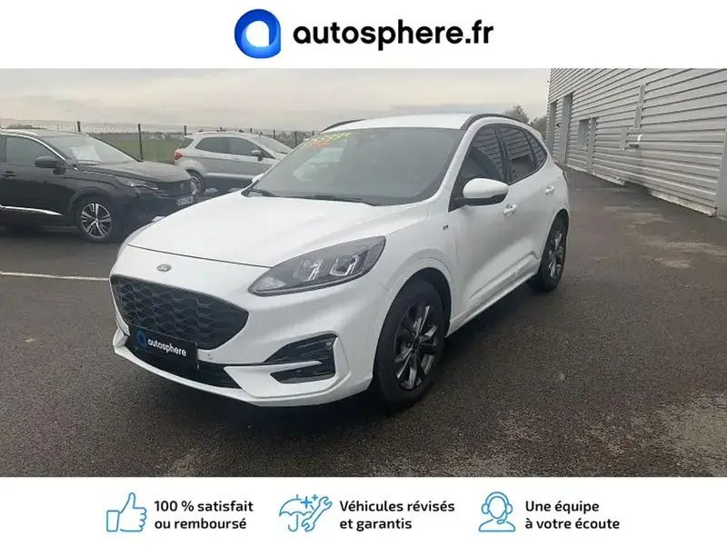 Blanc glacier Utilisé 2021 Ford Kuga ST-Line SUV | 21 499 € (Prix juste) - Image 1/4
