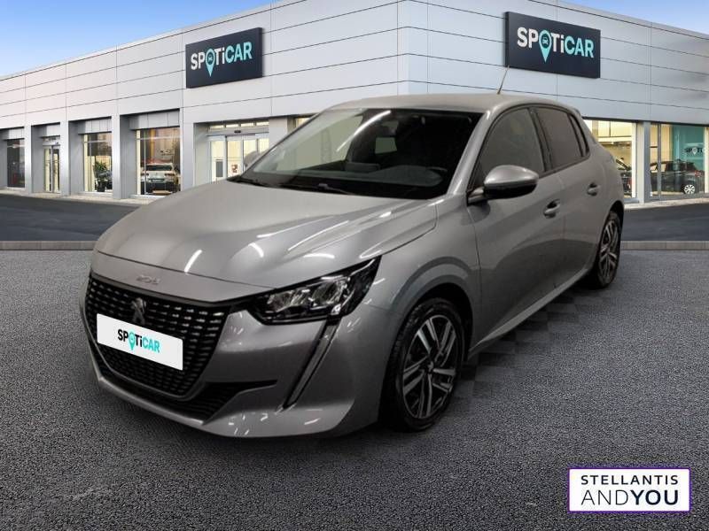 Gris Utilisé 2021 Peugeot 208 Allure Citadine | 14 490 € (Bon prix) - Image 1/3