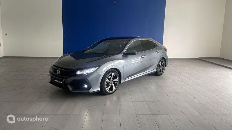 Gris Utilisé 2018 Honda Civic Exclusive Berline | 15 799 € (Prix juste) - Image 1/4