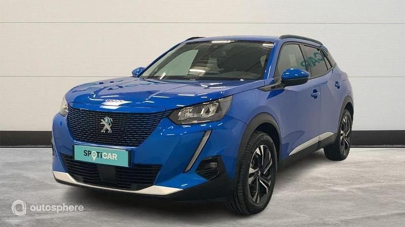 Bleu Utilisé 2021 Peugeot e-2008 Allure SUV | 17 999 € (Prix juste) - Image 1/4
