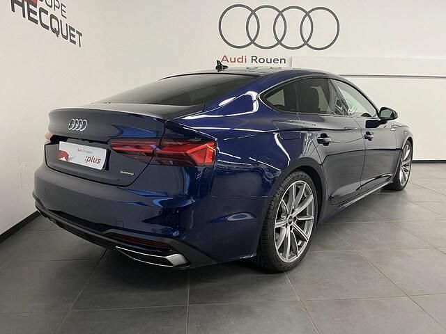 Occasion Audi A5 Sportback Advanced 204 ch (150 kW) 2022 Bleu navarre métallisé Citadine