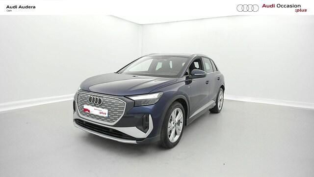 Bleu navarre métallisé Occasion 2025 Audi Q4 e-tron S-Line SUV | 48 900 € (Super prix) - Image 1/4