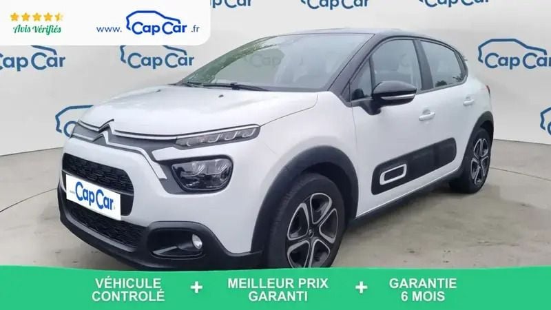 Blanc Utilisé 2020 Citroën C3 Feel Citadine | 9 990 € (Prix juste) - Image 1/4