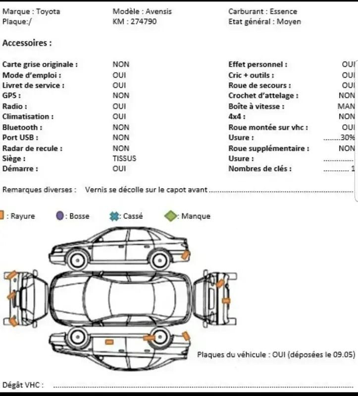 Utilisé 2006 Toyota Avensis Sol Berline | 2 500 € - Image 1/4
