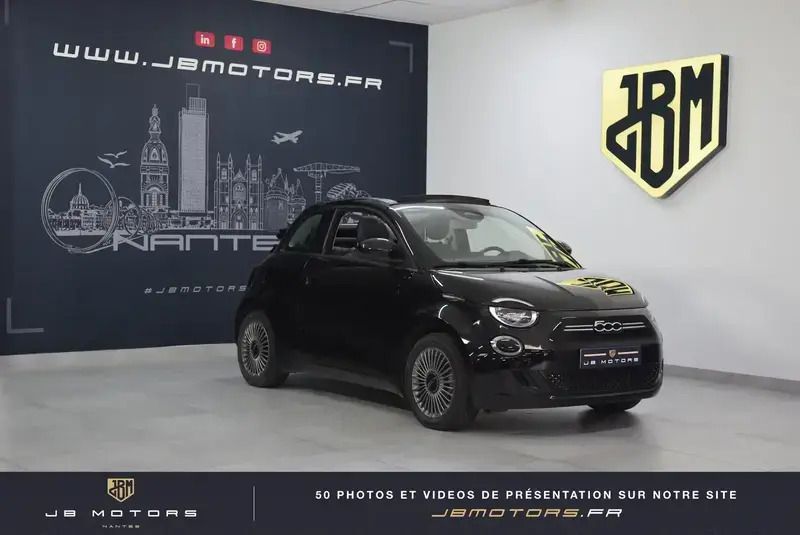 Noir Utilisé 2022 Fiat 500e Cabriolet | 15 985 € (Super prix) - Image 1/4