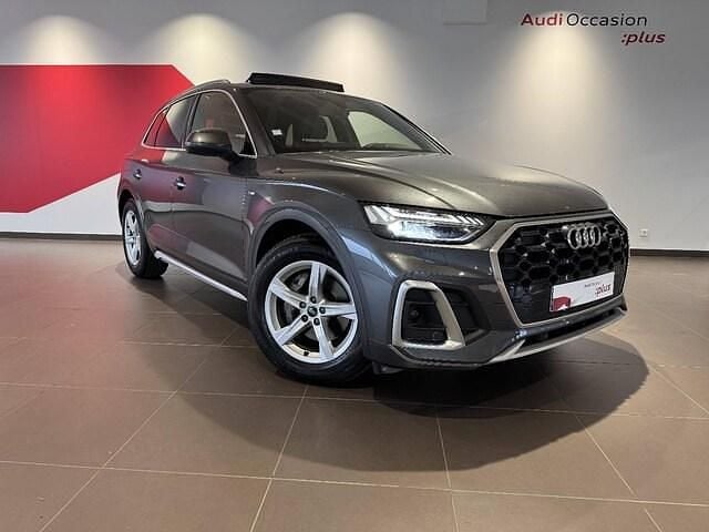 Gris daytona nacré Occasion 2021 Audi Q5 S-Line SUV | 39 480 € (Super prix) - Image 1/4