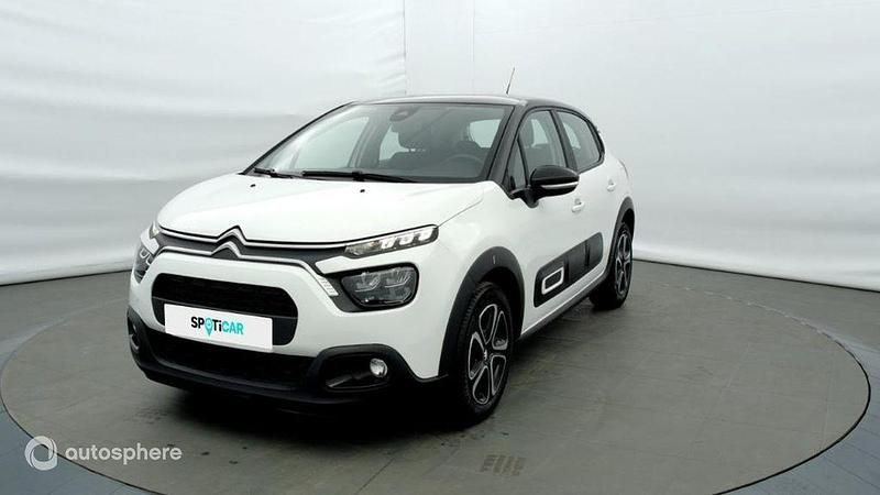 Blanc Occasion 2022 Citroën C3 PureTech Citadine | 10 980 € (Prix juste) - Image 1/4