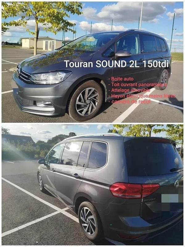 Gris Utilisé 2017 VW Touran Sound Monospace | 20 900 € (Prix juste) - Image 1/4