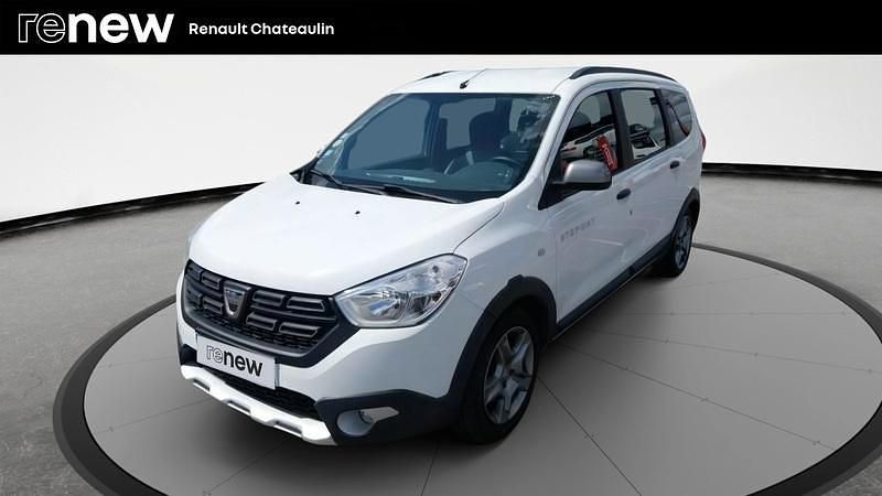 Blanc Utilisé 2019 Dacia Lodgy Stepway Monospace | 12 990 € (Prix juste) - Image 1/4