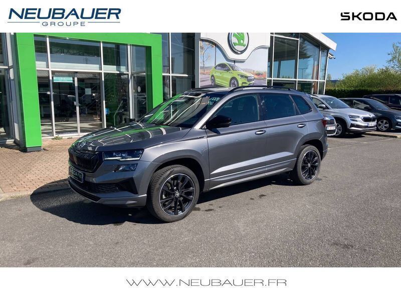 Gris Utilisé 2022 Skoda Karoq SportLine SUV | 28 990 € (Prix assez cher) - Image 1/4