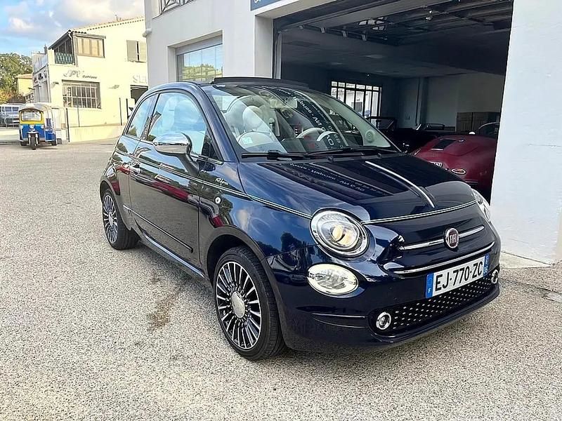 Occasion Fiat 500C Riva 69 ch (50 kW) 2017 Bleu Cabriolet