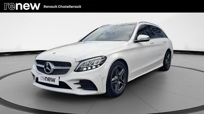 Blanc Utilisé 2019 Mercedes C220 AMG line Break | 27 990 € (Prix juste) - Image 1/4
