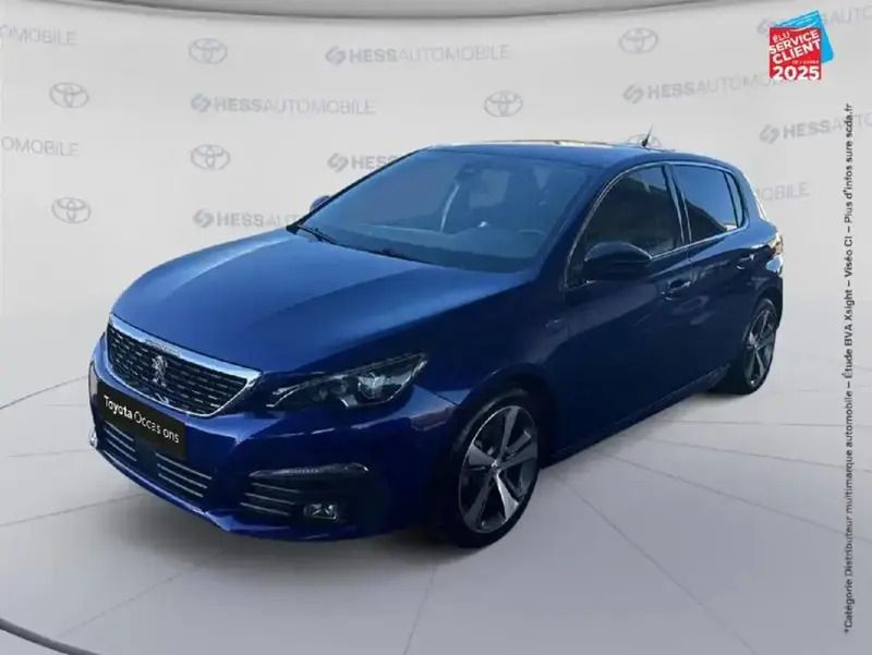 Bleu Utilisé 2019 Peugeot 308 GT-line Berline | 11 999 € (Prix juste) - Image 1/4