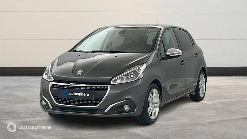 Gris Utilisé 2019 Peugeot 208 Signature Sky Citadine | 10 299 € (Prix juste) - Image 1/4