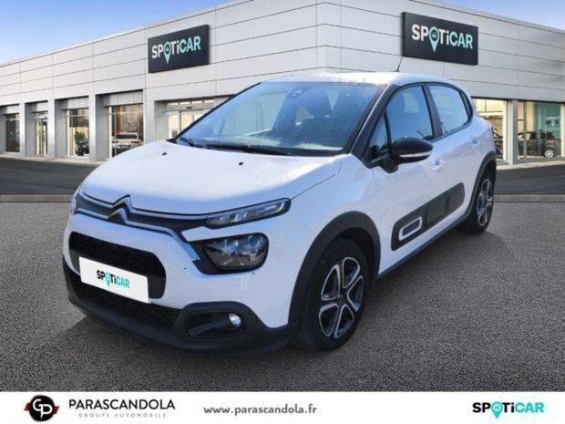Blanc Utilisé 2022 Citroën C3 Feel Citadine | 10 990 € - Image 1/4