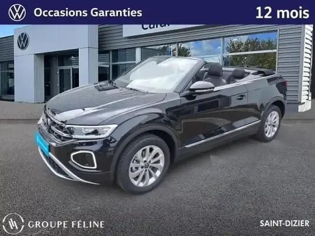 Noir intense nacrée, capote noire Nouvelle 2025 VW T-Roc Cabriolet Style Cabriolet | 41 490 € - Image 1/4