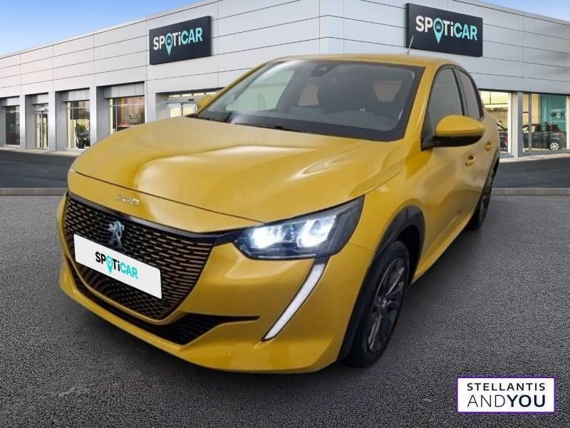 Jaune Utilisé 2021 Peugeot e-208 Style Citadine | 15 390 € (Prix juste) - Image 1/3