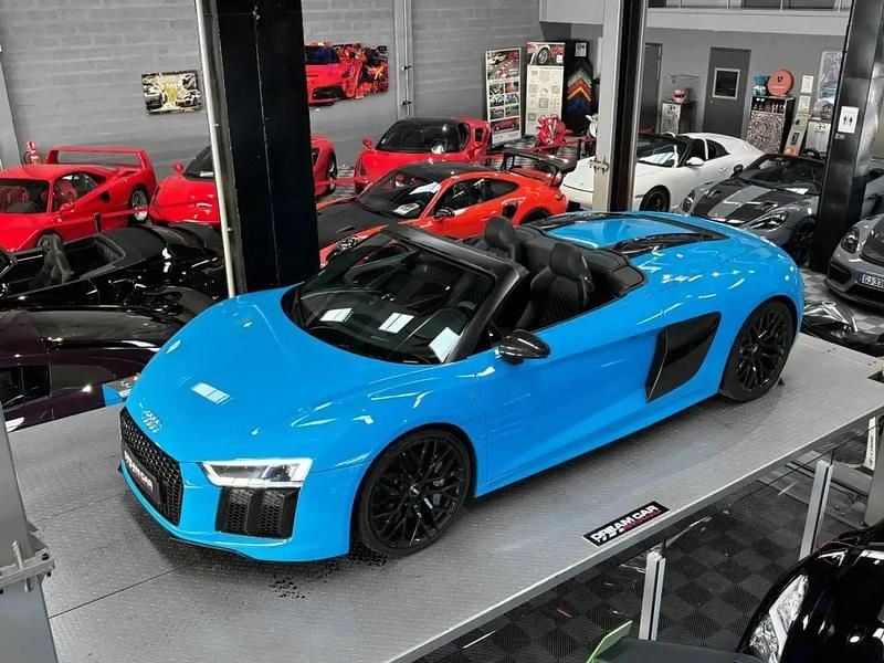 Occasion Audi R8 Spyder Exclusive 541 ch (397 kW) 2017 Bleu Cabriolet
