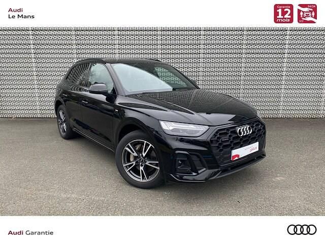 Noir mythe métallisé Utilisé 2022 Audi Q5 S-Line SUV | 43 890 € (Bon prix) - Image 1/4