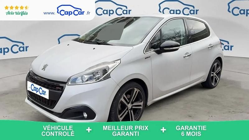 Blanc Utilisé 2017 Peugeot 208 GT-line Citadine | 10 450 € (Bon prix) - Image 1/4