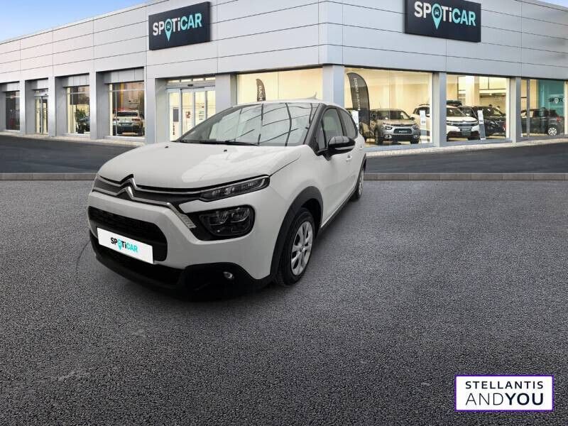 Blanc Utilisé 2021 Citroën C3 Feel Citadine | 8 090 € - Image 1/4