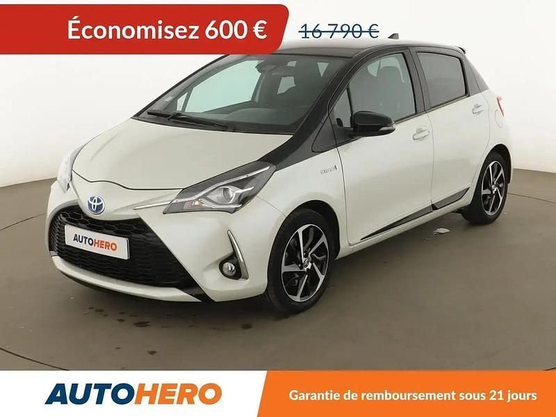Blanc Utilisé 2019 Toyota Yaris Hybrid Citadine | 16 190 € (Super prix) - Image 1/2