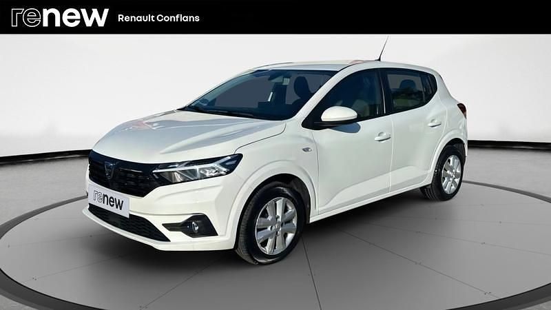 Blanc Utilisé 2022 Dacia Sandero Comfort Citadine | 12 680 € (Prix juste) - Image 1/4