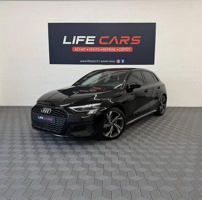 Noir Utilisé 2020 Audi A3 Design Berline | 24 990 € (Prix juste) - Image 1/4