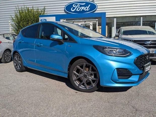 Bleu Utilisé 2022 Ford Fiesta ST-Line Citadine | 16 990 € (Prix juste) - Image 1/4