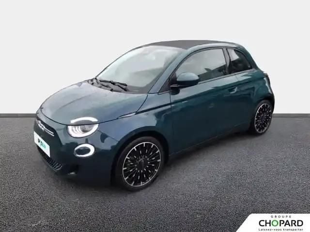 Ocean green Occasion 2022 Fiat 500e Cabriolet | 17 489 € (Prix juste) - Image 1/4