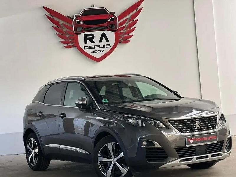 Gris Utilisé 2019 Peugeot 3008 GT-line Monospace | 19 999 € (Prix juste) - Image 1/4
