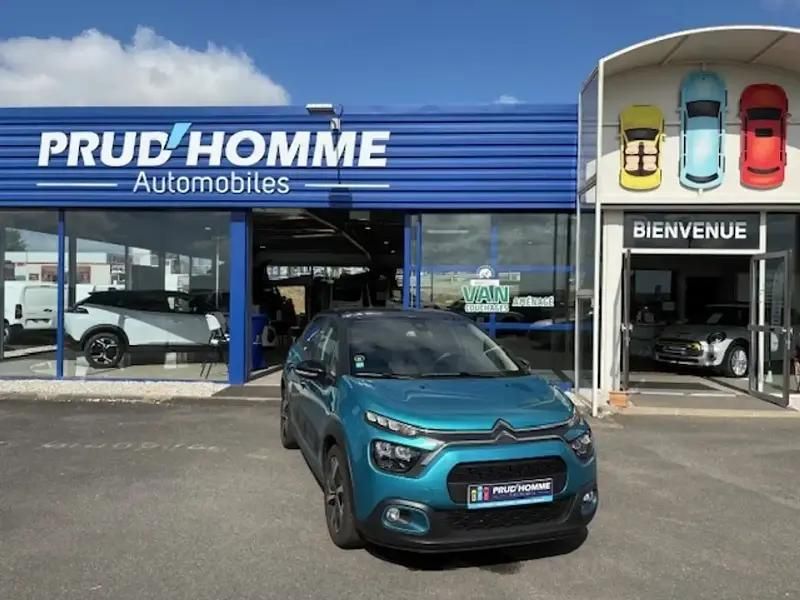 Bleu Utilisé 2020 Citroën C3 PureTech Citadine | 13 990 € (Prix juste) - Image 1/4