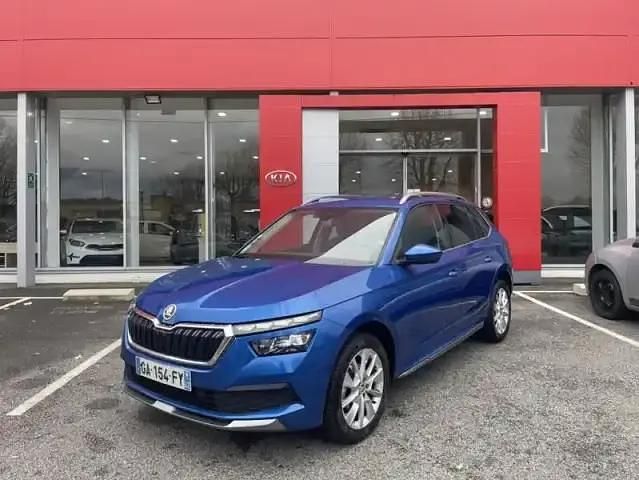 Bleu métallisé Utilisé 2021 Skoda Kamiq Style SUV | 17 490 € (Prix juste) - Image 1/4