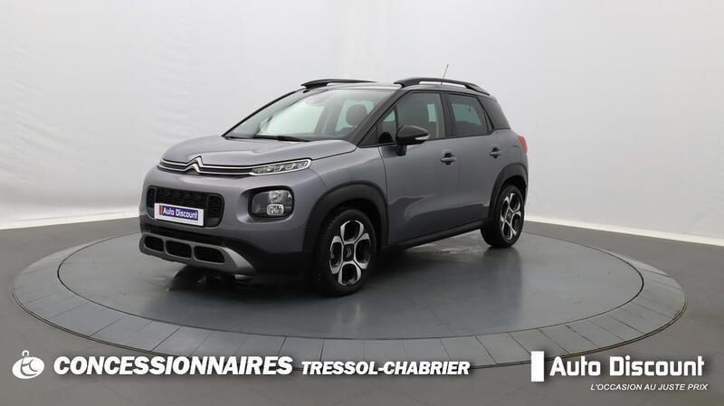 Gris Utilisé 2018 Citroën C3 Aircross PureTech SUV | 9 980 € (Bon prix) - Image 1/3