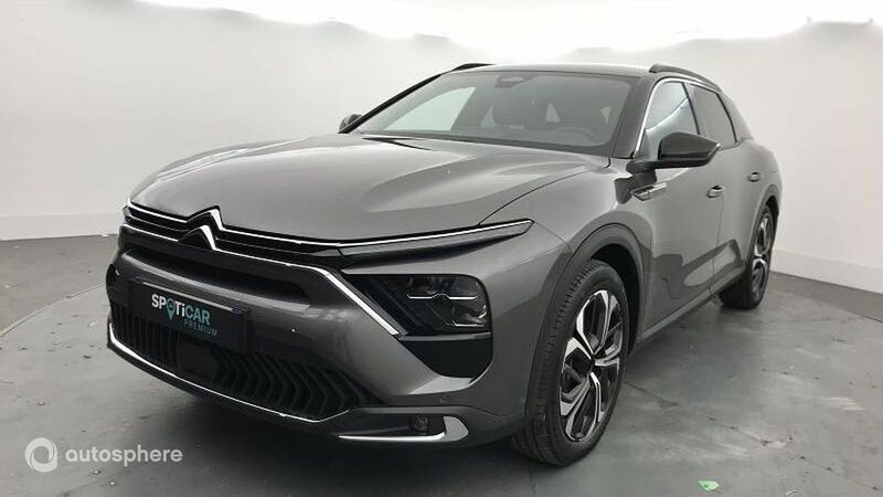 Gris platinium (m) Utilisé 2023 Citroën C5 X Shine SUV | 28 999 € (Prix juste) - Image 1/4
