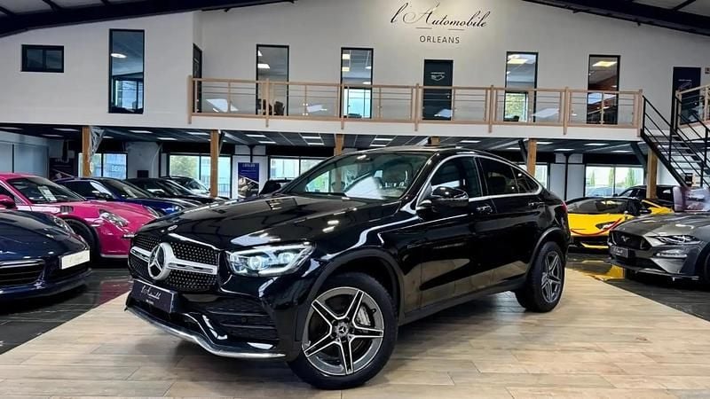 Noir Occasion 2021 Mercedes GLC300e AMG line Coupé | 42 490 € (Bon prix) - Image 1/4