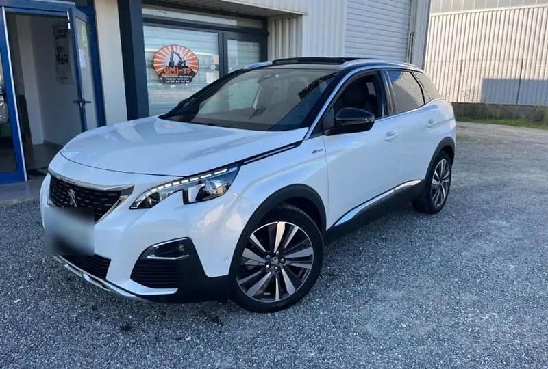 Blanc Utilisé 2019 Peugeot 3008 GT-line Monospace | 17 490 € (Prix juste) - Image 1/4