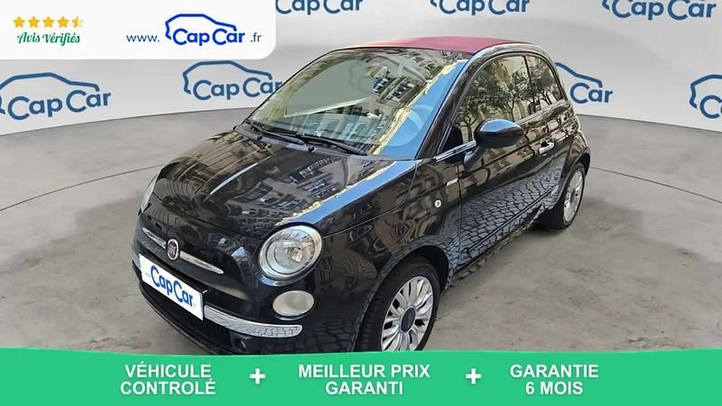 Occasion Fiat 500C Lounge 69 ch (50 kW) 2015 Noir Cabriolet